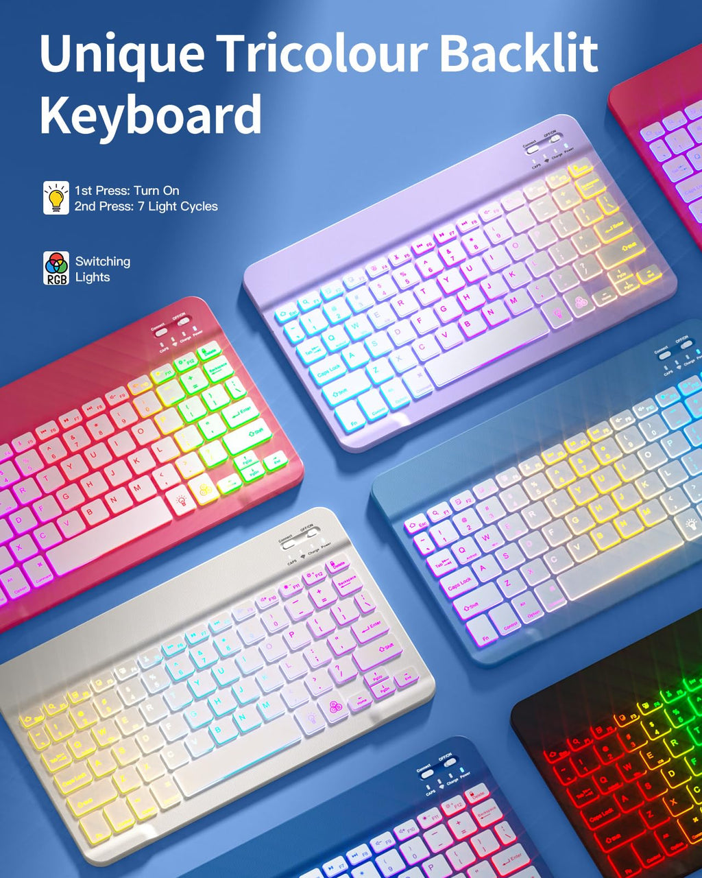Compatible with iPad 11th 10th Generation Case with Keyboard