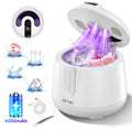 Getino Ultrasonic Retainer Cleaner Machine 48kHz Ultrasonic Denture Cleaner for Mouth Guards, Night Guards, Braces, Aligner, Dental Pod, Jewelry & Toothbrush Heads, 200ml, Battery Operated