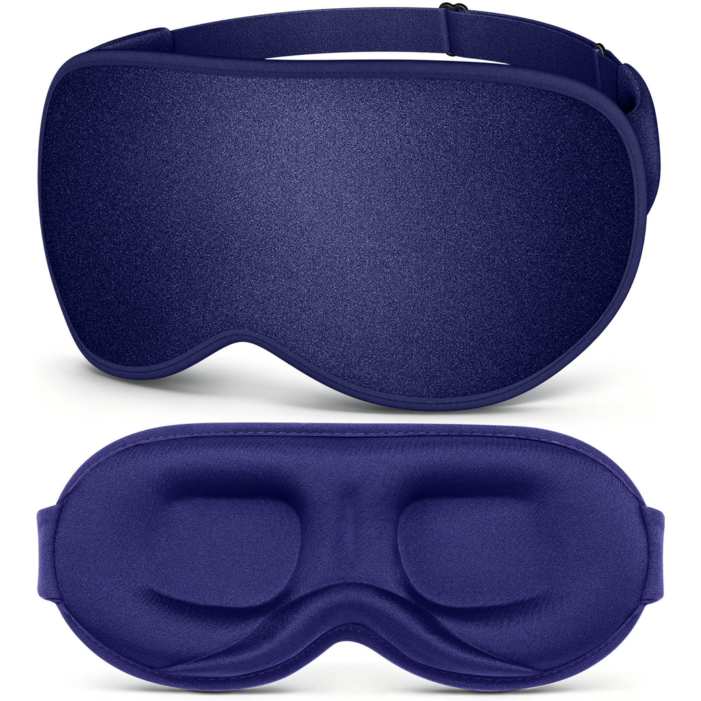 Getino 3D Sleep Masks for Women Men, Soft Blackout Eye Masks for Sleeping for Side Sleepers, 2 Pack