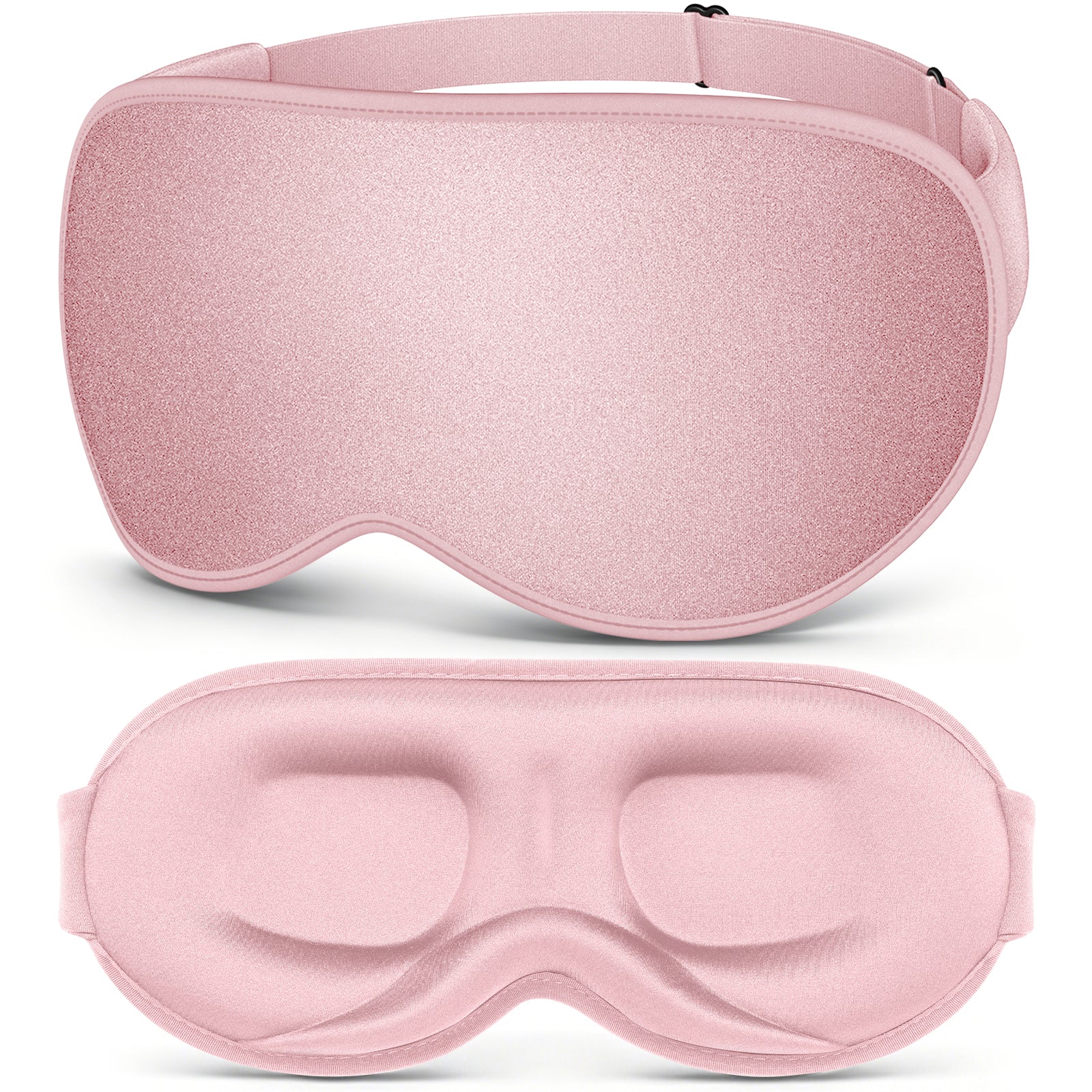 Getino 3D Sleep Masks for Women Men, Blackout Soft Eye Masks for Sleeping, Cotton, Pink