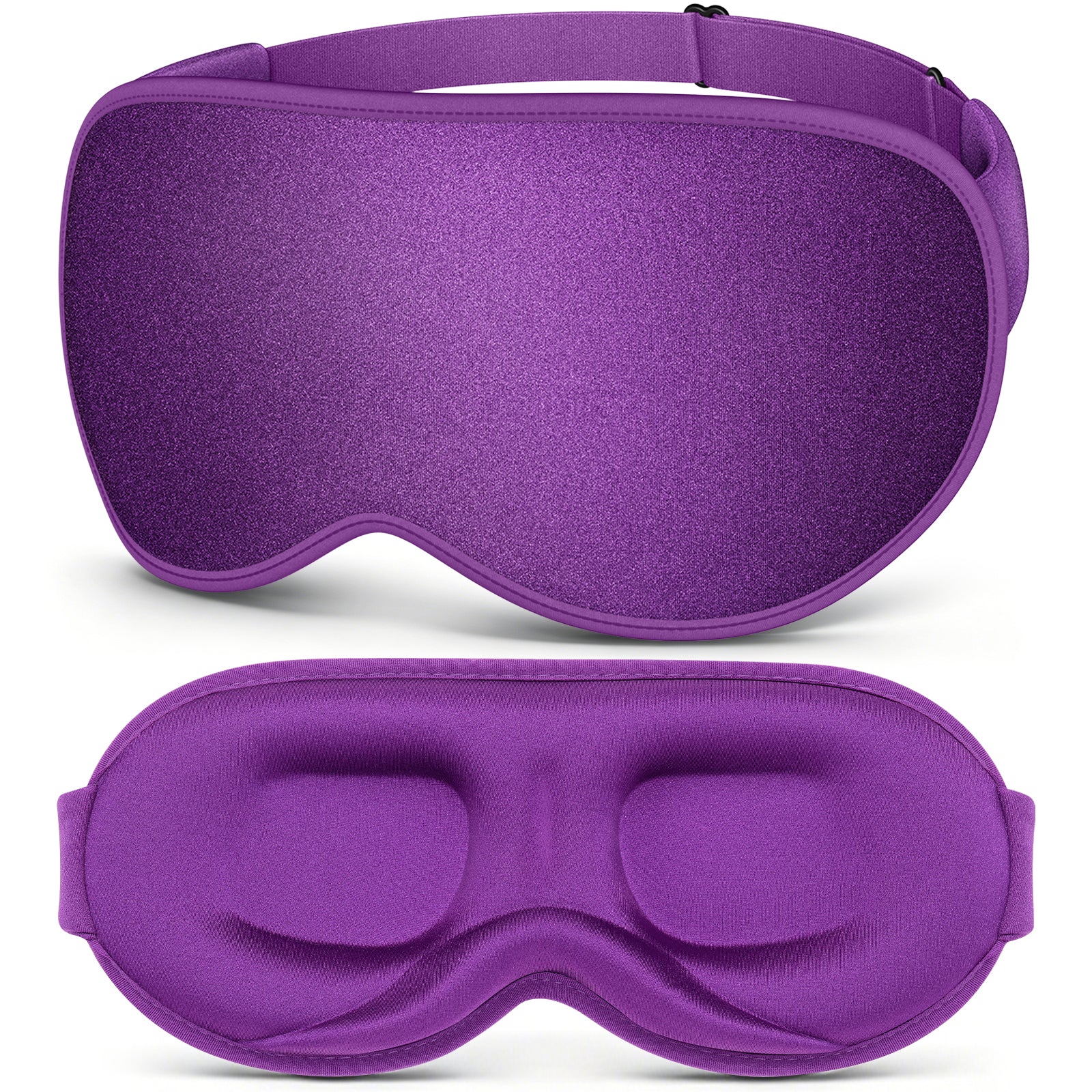 Getino 3D Sleep Masks for Women Men, Blackout Soft Eye Masks for Sleeping, Cotton, Purple
