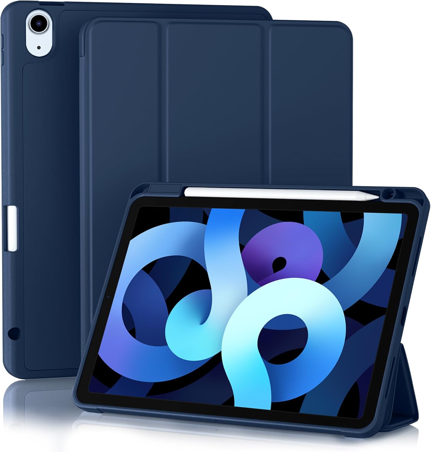 Getino Compatible With iPad Air 11 inch (M4/M3/M2) /Air 5th/ Air 4th Generation Case with Pencil Holder