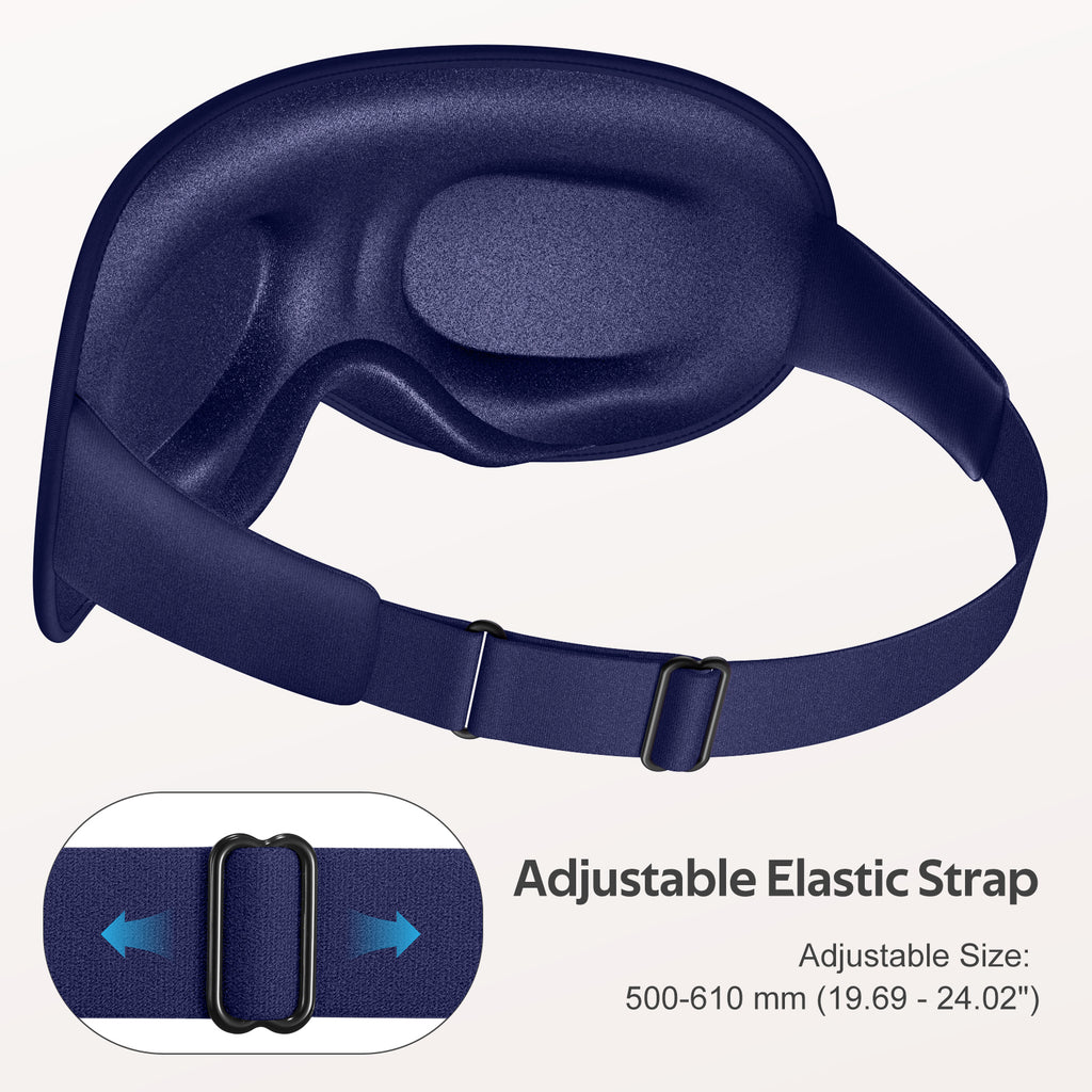 Getino 3D Sleep Masks for Women Men, Soft Blackout Eye Masks for Sleeping for Side Sleepers, 2 Pack
