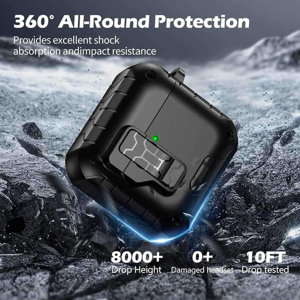 Getino Compatible with Apple AirPods 4 & AirPods Pro 3 Case Cover with Phone Stand, Magnetic Lock & Cleaning Kit