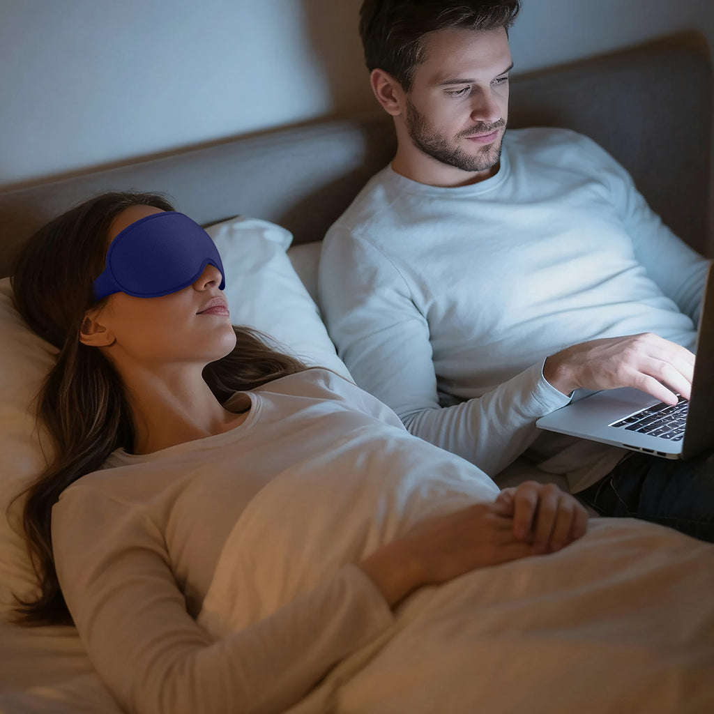 Getino 3D Sleep Masks for Women Men, Soft Blackout Eye Masks for Sleeping for Side Sleepers, 2 Pack