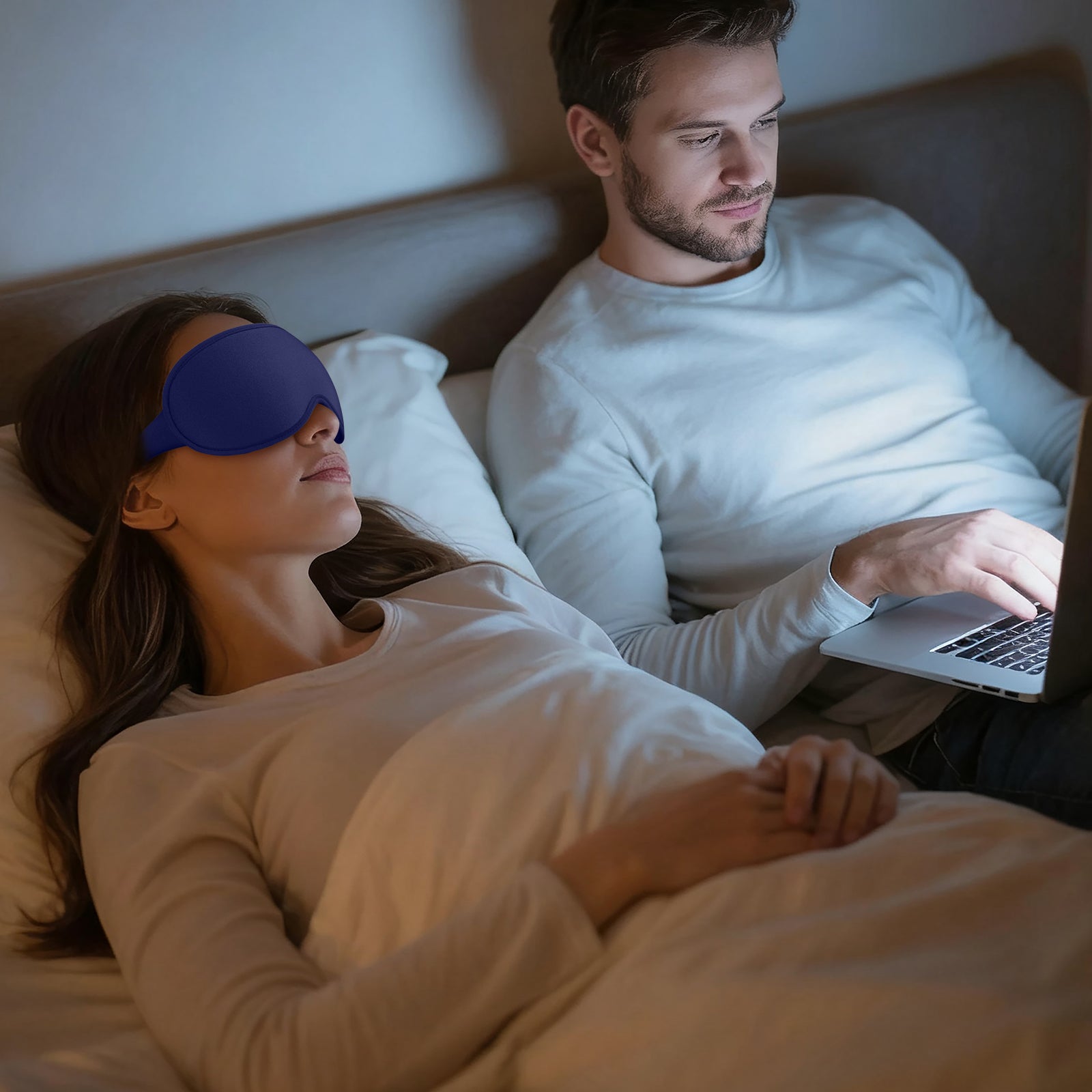 Getino 3D Sleep Masks for Women Men, Soft Blackout Eye Masks for Sleeping for Side Sleepers, 2 Pack