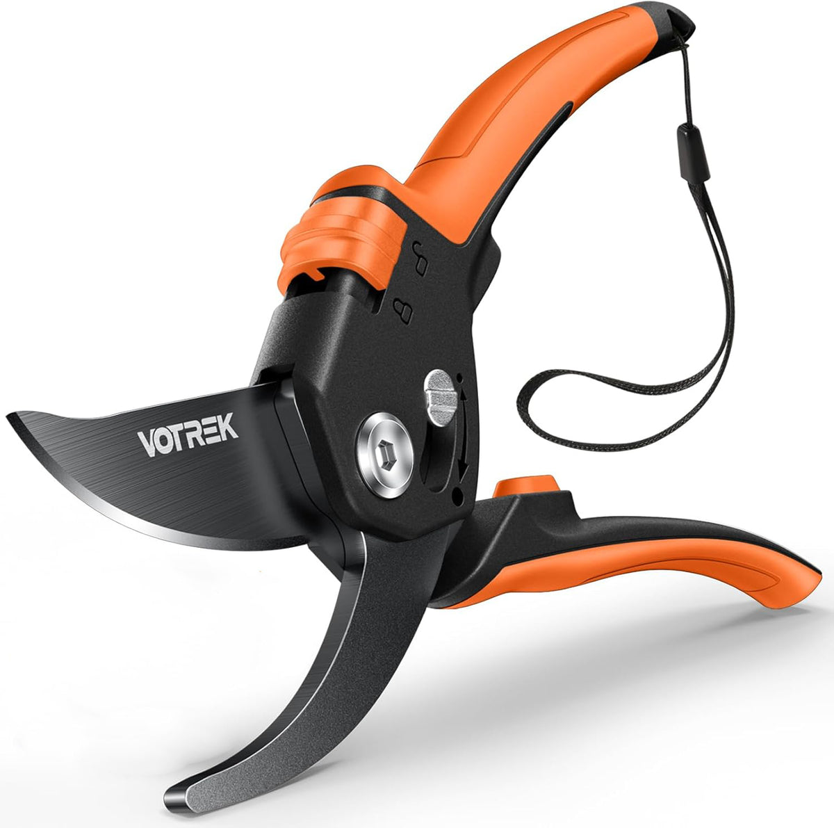 VOTREK Bypass Pruning Shears 5/8" Heavy Duty Garden Scissors Clippers Hand Pruners for Gardening Grass Branch Plant Flower