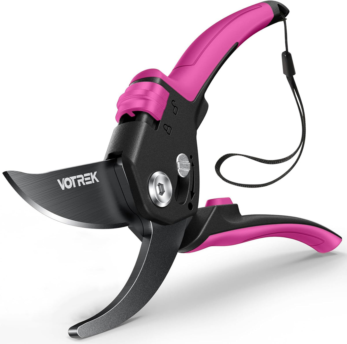 VOTREK Bypass Pruning Shears 5/8" Heavy Duty Garden Scissors Clippers Hand Pruners for Gardening Grass Branch Plant Flower